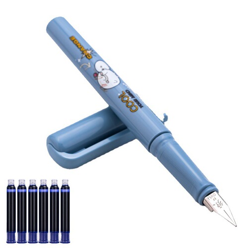 Yuanyuan Deli stationery students practice calligraphy pens for boys and girls primary school students with replaceable ink bag pens for calligraphy practice