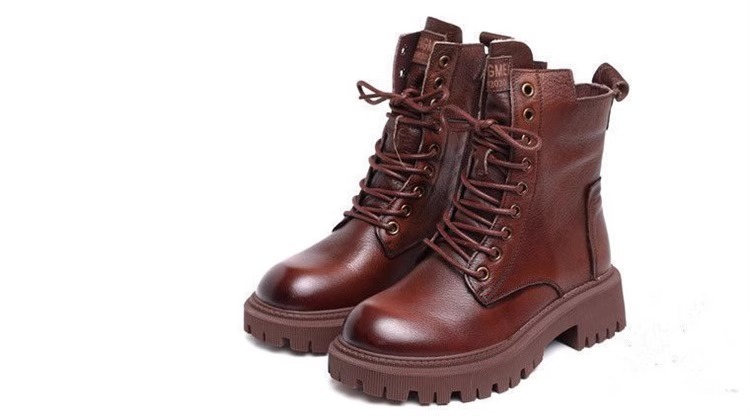 Women's Shoes Martin boots women's British style short boots winter Korean version plus velvet thickened all match thick soled knight boots ins_voghion.com