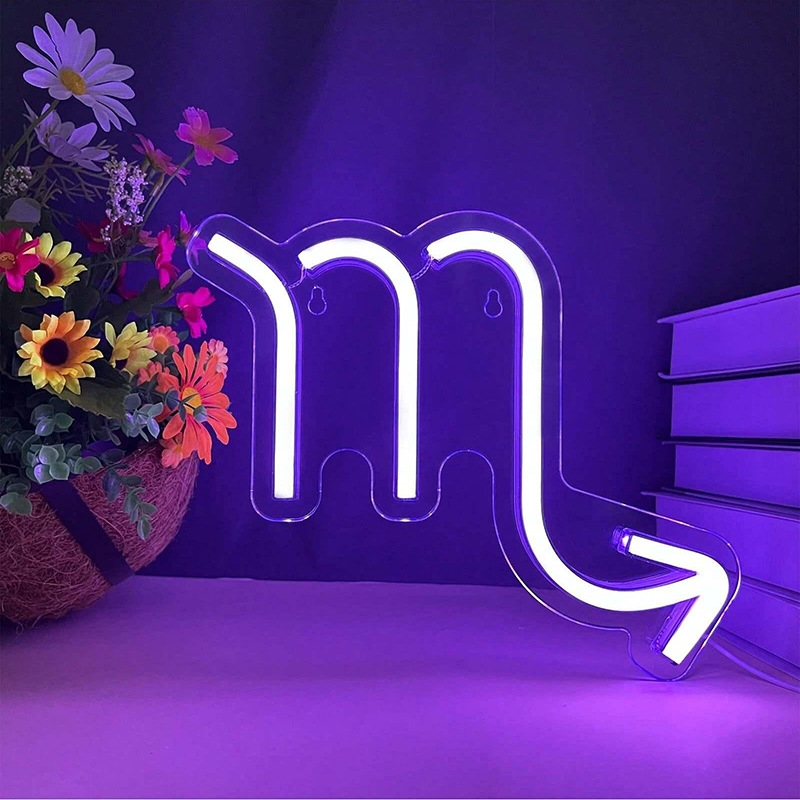 Transfronterizos venta caliente lámpara LED luminosa de neón acrílico lámpara USB patrón de cartel interior lámpara de decoración de fiesta