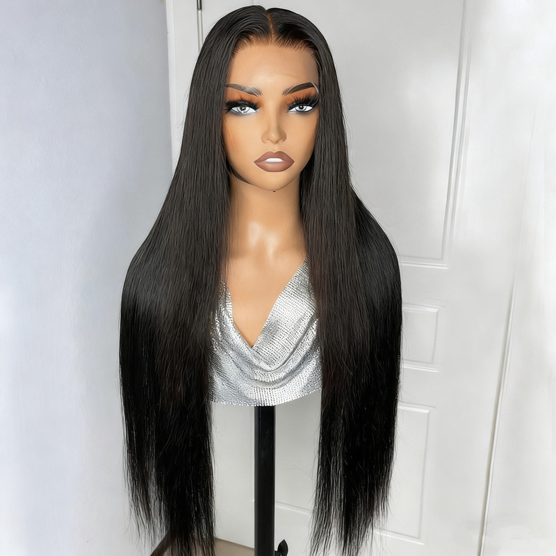 13*4Hdlace High-Definition Lace Human Hair Wig Headgear Straight Hair100Humanhairwig