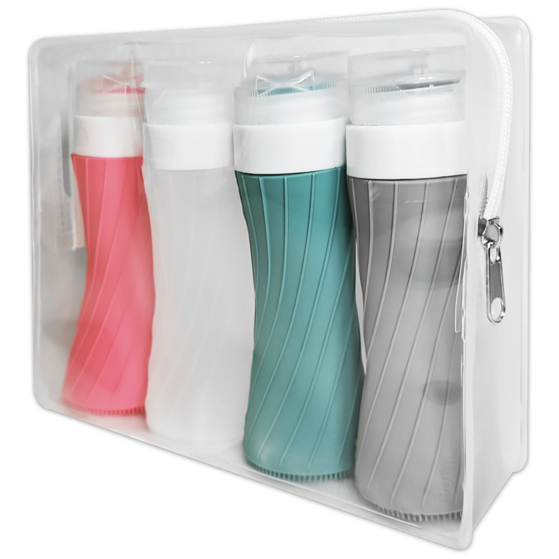 Botella de Silicona Portátil Recargable para Exteriores, Nueva en Amazon, para Perfume, Cosméticos, Loción, Botella de Viaje
