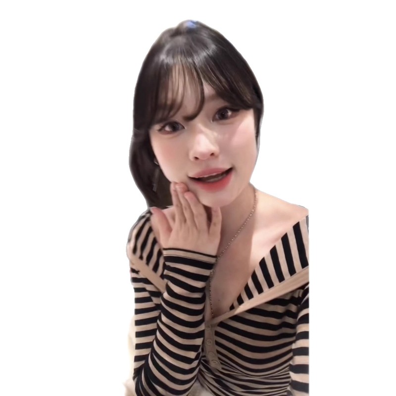 美式撞色条纹披肩半开领长袖t恤女秋季小众别致修身条纹打底上衣|undefined