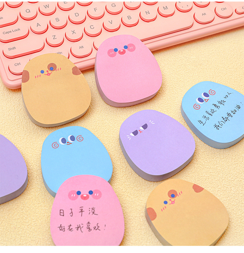 Cute Cartoon Student Stationery Colorful Message Note Sticker display picture 5