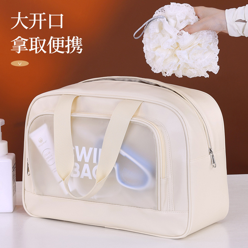 ウェットとドライの分離を備えたトロリーケース、特大のスイミングフィットネスバッグ、大容量の旅行用収納バッグ、防水ビーチバッグ