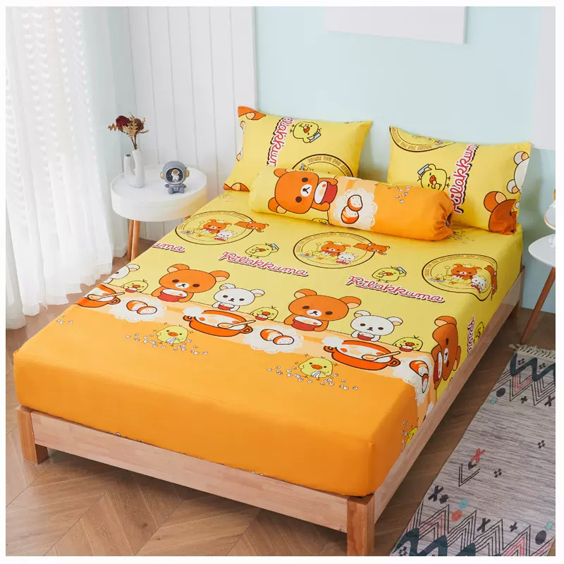 外贸磨毛床笠四件套三件套床笠枕套抱枕套热销马来西床笠款