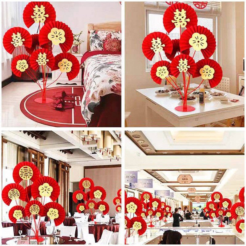 Factory direct sales fan-shaped table floating bracket wedding…