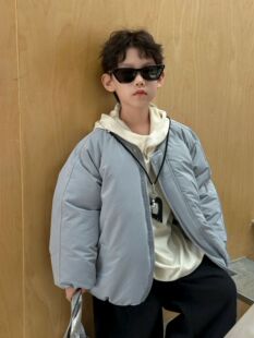 Winter summer clothing, children's keep warm down jacket for leisure, Korean style