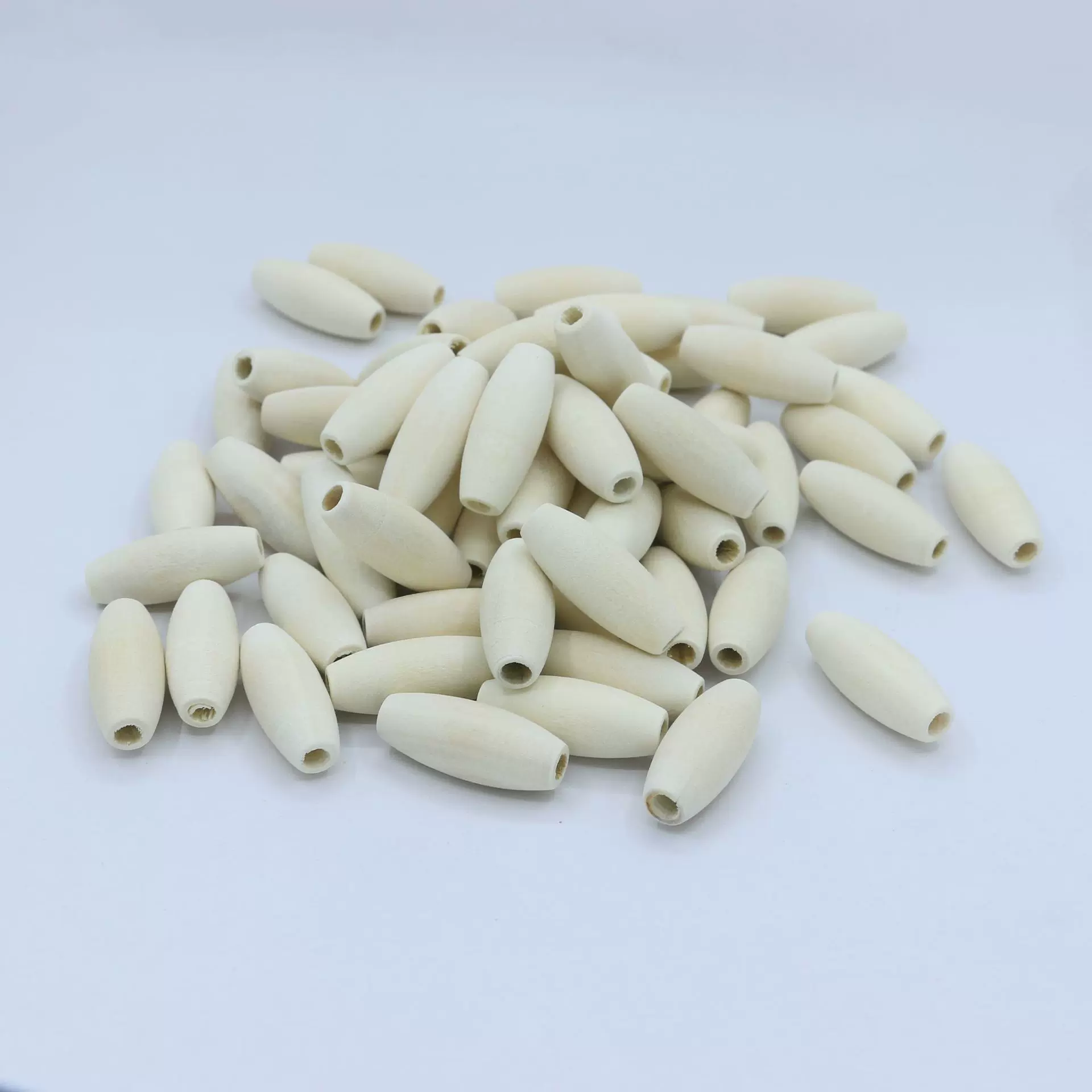 diy饰品配件29*12mm 椭圆形木珠 串珠挂饰 项链饰品 儿童玩具