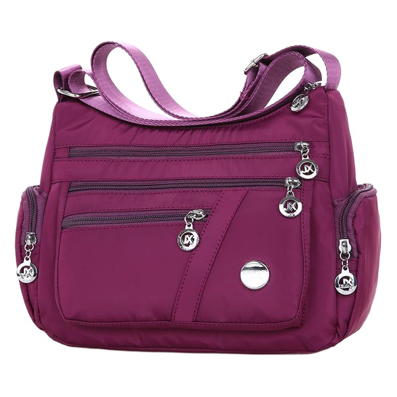 Bolsa de mensajero de hombro multicompartimental bolsa de mujer bolsa de Madre de mediana edad y anciana bolsa de hombro ligera bolsa de tela casual de gran capacidad