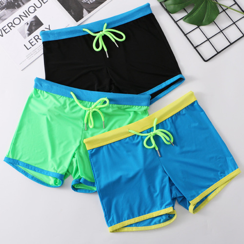 Swimming trunks for men, trendy and personalized quick-drying boxer briefs for boys, trendy and personalized swimming trunks for hot spring anti-embarrassment equipment