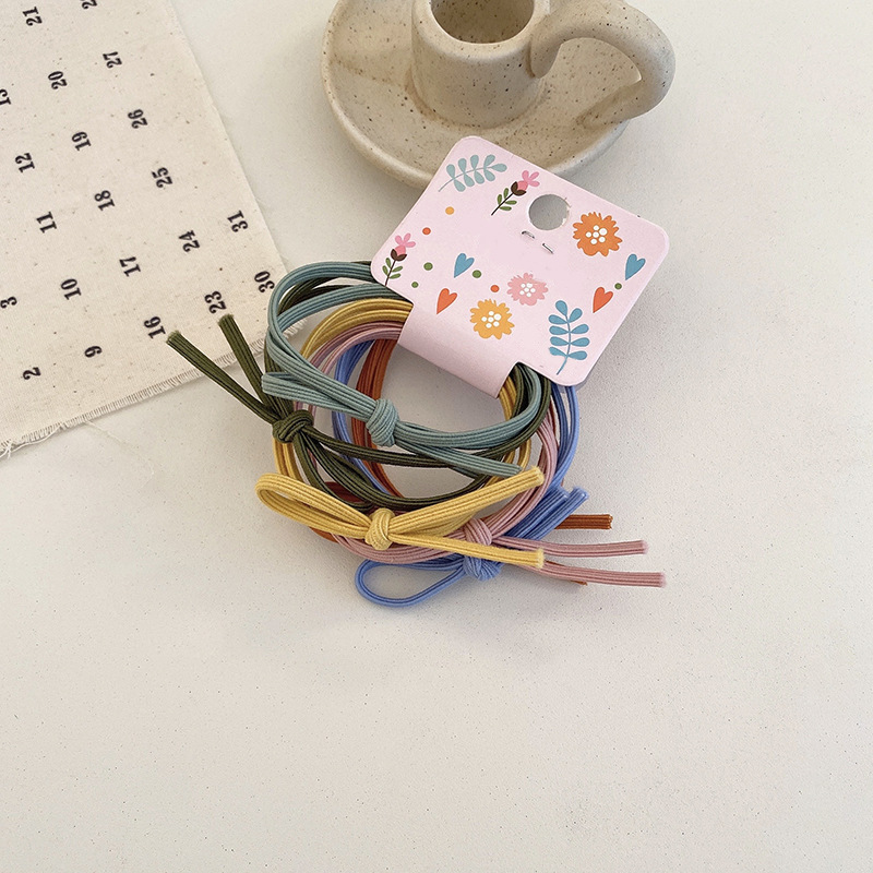 Inswind cabello de la chica cabello anillo de cabello base coreano lindo rojo en línea temperamento simple costilla de goma adornamiento para el cabello