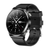 Black silicone watch strap charging
