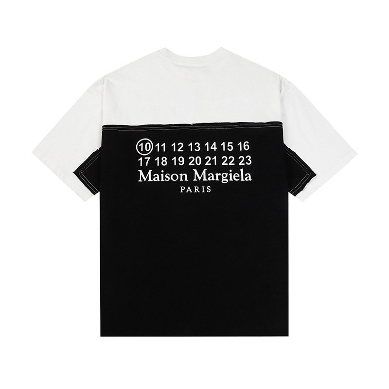 24SS 新デジタルパターンラウンドネックメンズとレディースのトレンディな半袖コットンカジュアル T シャツシリーズ|undefined