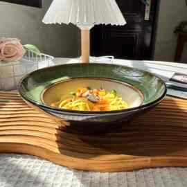 亚复古陶瓷碗家用菜碗汤碗面碗酒店餐厅商用碗创意个性碗微瑕