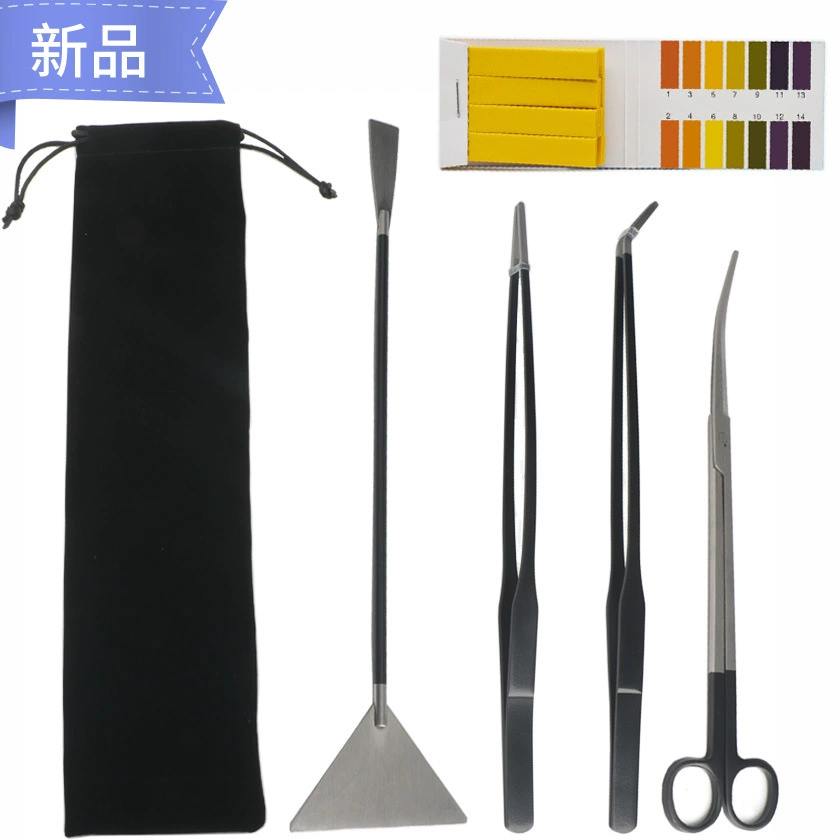 Новые получерные ножницы для водной травы подходят для окраски распылением ножницы для водной травы Прямой пинцет изогнутый пинцет костюм аквариумная плоская Лопата для песка