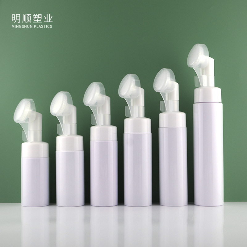 现货直销100-200ml硅胶刷泡沫瓶 150ml洁面幕斯瓶 清洗刷头起泡瓶