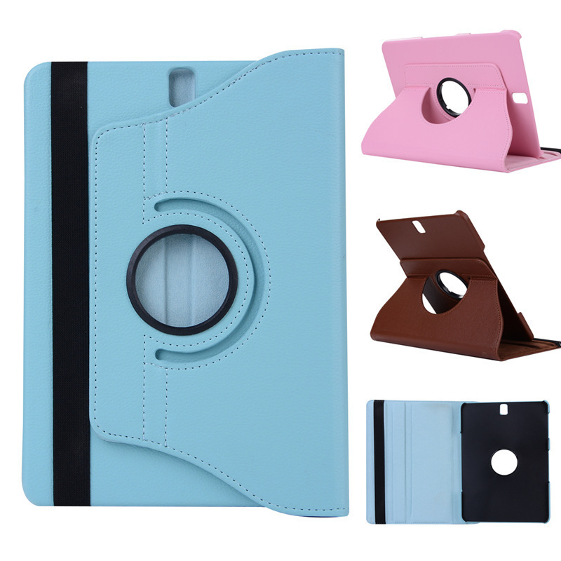 Suitable for Samsung Tab S3 9.7 T820 Rotating Leather Case T825 Pebbled Protective Case T820 Tablet Leather