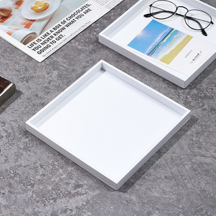 Ins Style Photography Props Tray Solid Wood Entrance Key Jewelry Storage Tray Snack Candy Storage Wooden Fruit Tray