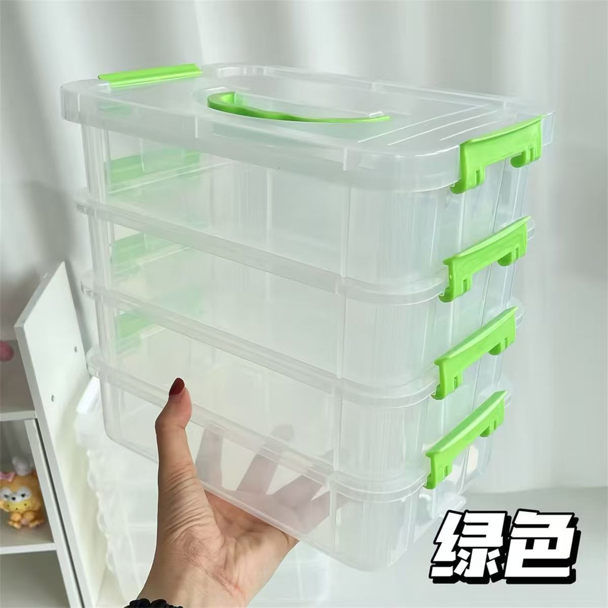 미디엄 그린 4겹 + 커버 [가방]