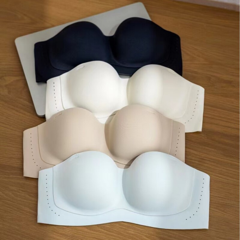 Original Strapless Liquid Foundation Lingerie for Women, Anti-Slip, Push-Up, Small Chest, Summer Invisible Seamless Side Breast Control Bandeau Bra Original Strapless Liquid Foundation Lingerie for Women, Anti-Slip, Push-Up, Small Chest, Summer Invisible Seamless Side Breast Control Bandeau Bra