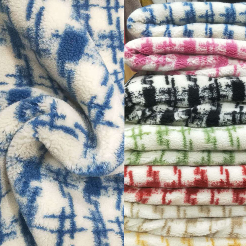 Wool Chanel Style Fabric Particle Type Lamb Fleece Jacquard Fleece Lamb Fleece Jacquard Garment Plush Spot Wool Chanel Style Fabric Particle Type Lamb Fleece Jacquard Fleece Lamb Fleece Jacquard Garment Plush Spot