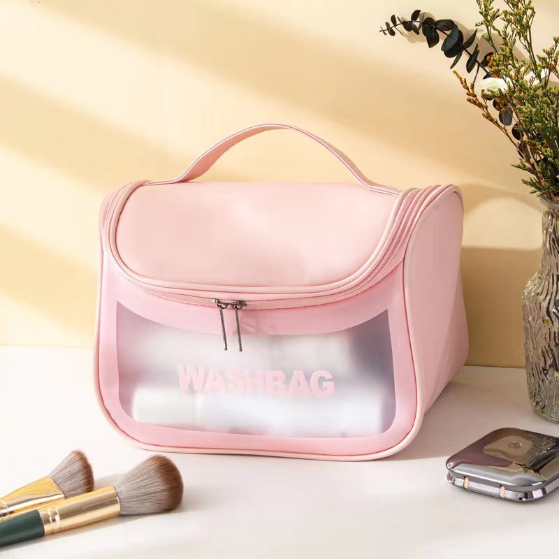 2023 New Large Capacity Portable Cosmetic Bag Waterproof Simple Toiletry Bag Travel Portable Storage Bag