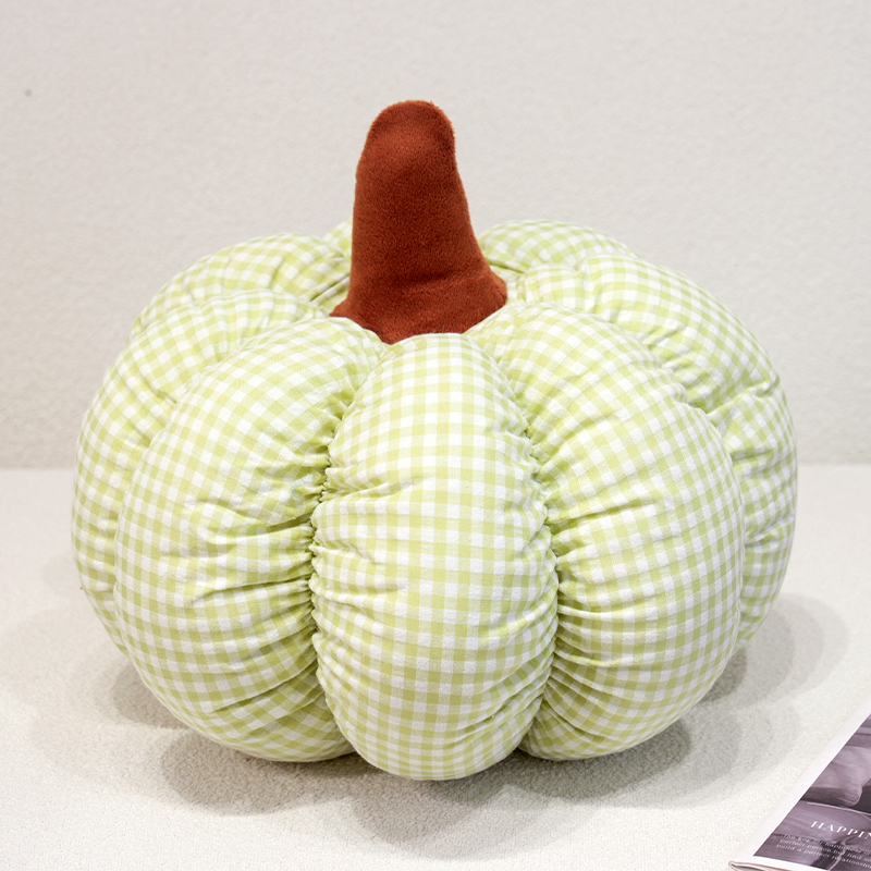 Cojín Decorativo Forma de Calabaza de Poliéster y Algodón PP para Sofá y Sala de Estar