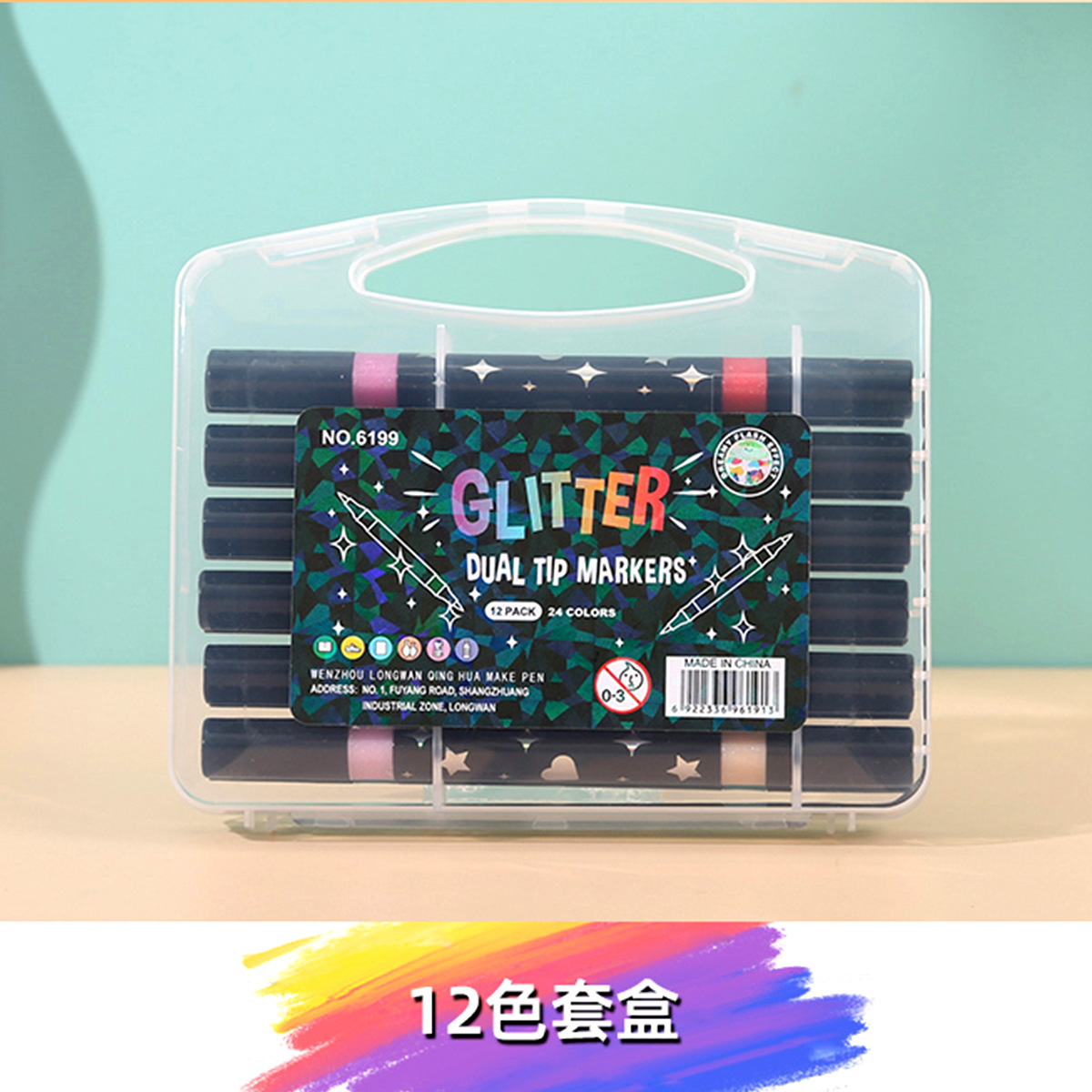 [Una] doble cabeza flash color marcador de pintura doble cabeza resaltador de color flash