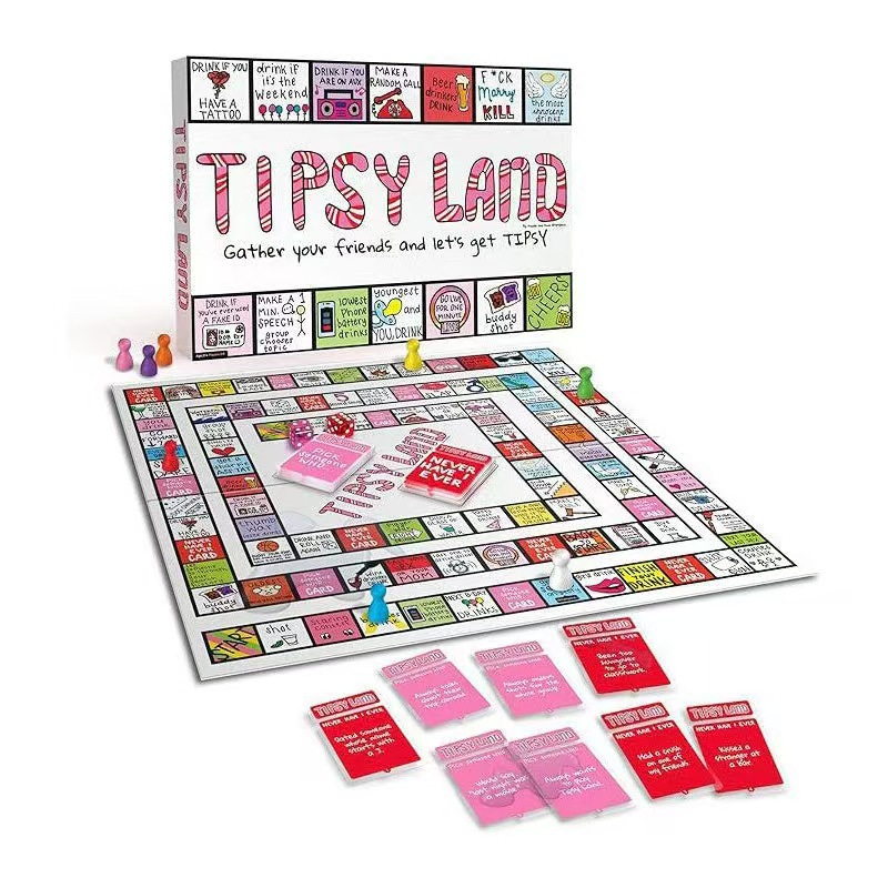 Party Board Game Funny Drinking Game Cross Border Creative Tipsy Land Party Board Game