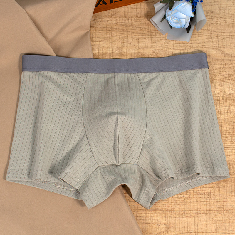 Ropa interior de los hombres puro algodón antibacteriano Boxer shorts hombres deportes transpirable suelta vitalidad Boxer shorts cabeza de los hombres