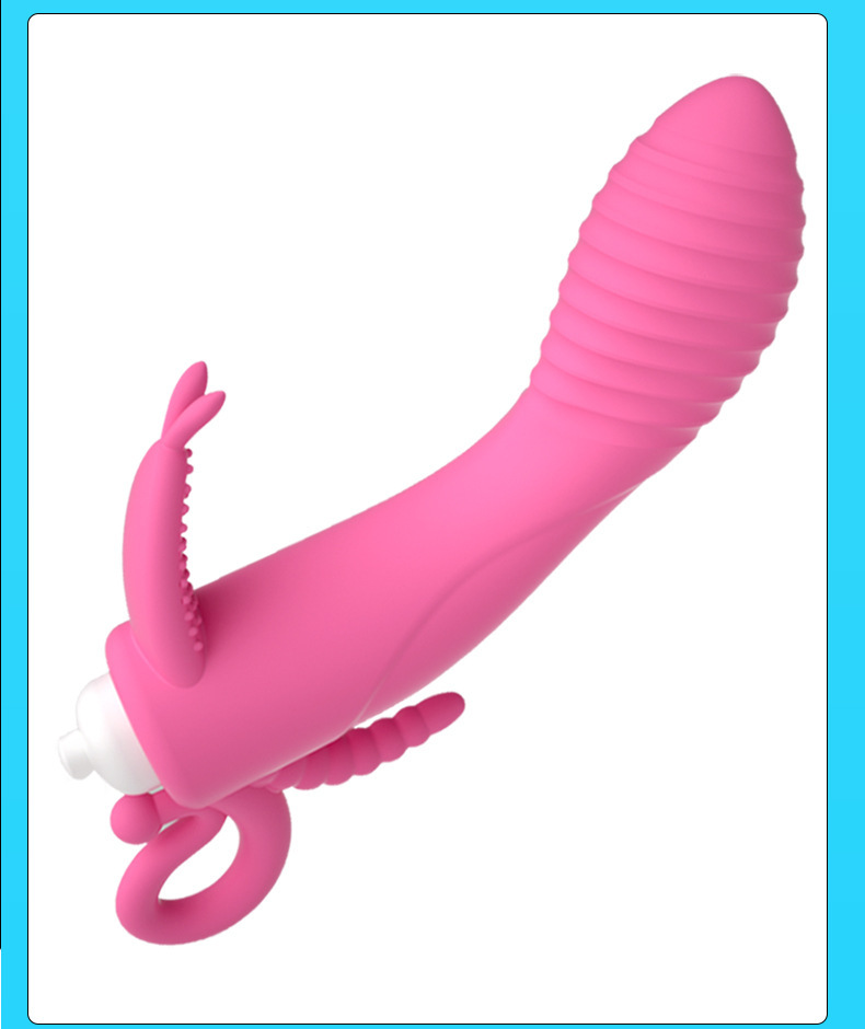 Jade Rabbit G-Spot Vibrator, Purple TPE Rabbit Massager for Women — detail image 14