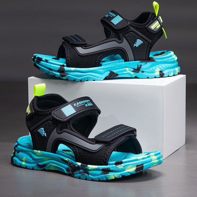 Children's Sandals 2023 Summer Comfortable Soft Sole Lightweight Casual Shoes for Boys and Girls Middle and Big Children Non-slip Beach Shoes for Students