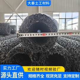 厂家直供多规格塑料盲沟PP聚丙烯乱丝圆形矩形内支撑透水盲沟盲管