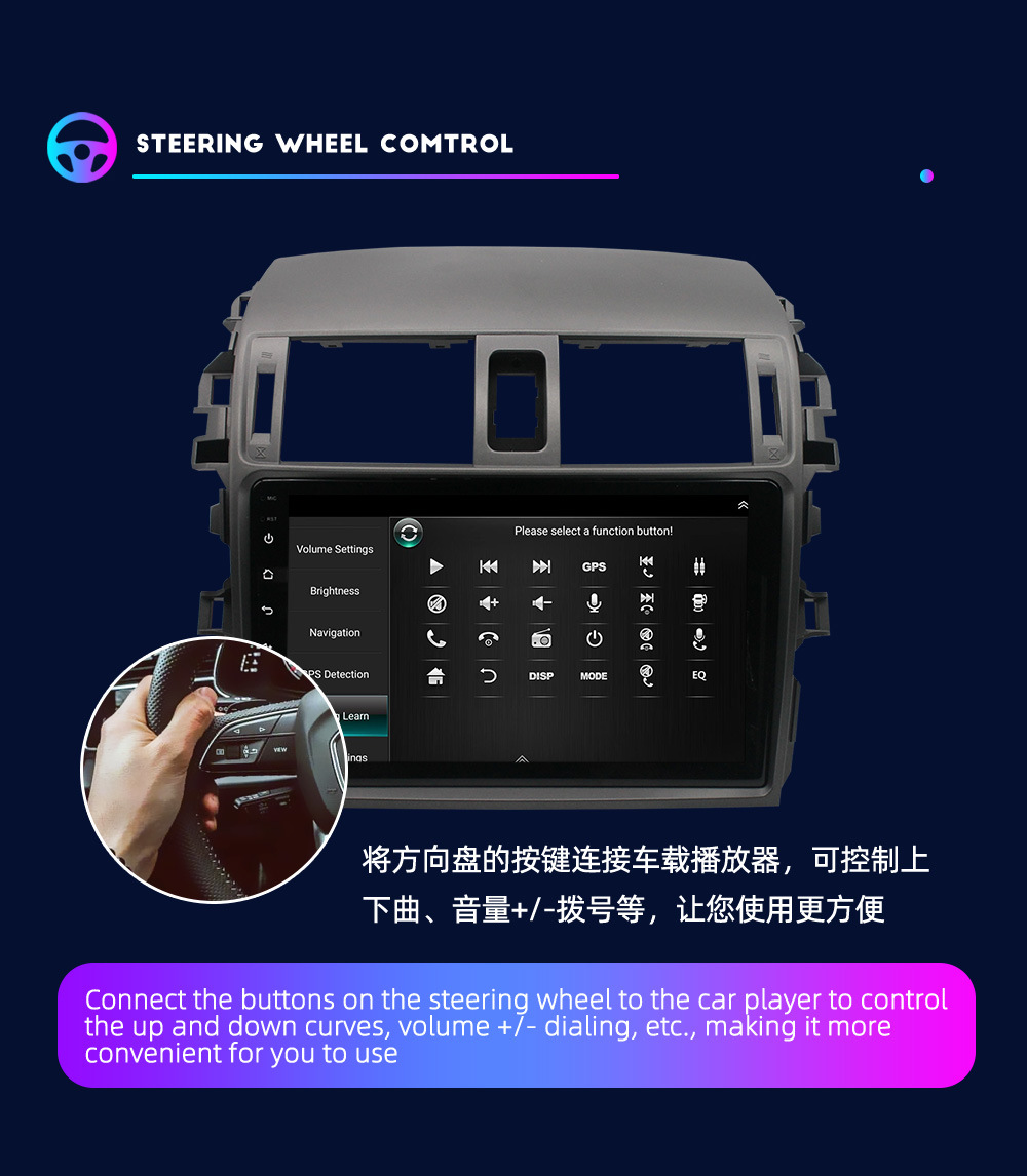 Specially Used for Old Corolla Navigation, New Corolla Navigation All-In-One Car Gps Navigator, Reversing Car