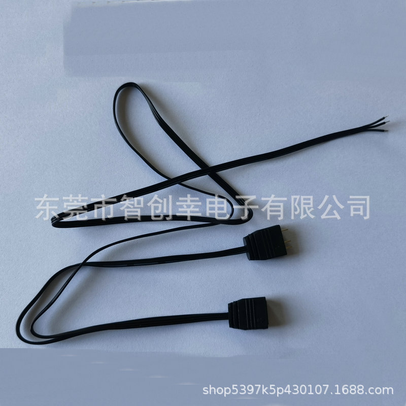 RGB5V3针排母排针连接线 LED灯带控制端子线 电脑风扇主板连接线