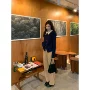 新款春秋显瘦高腰直筒裤