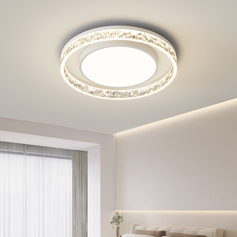 [Selección estricta] lujo ligero de alto nivel sentimental minimalista moderna sala de estar lámpara principal lámpara de techo rectangular lámpara de casa