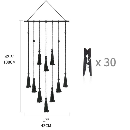 Cross-border Nordic ins photo clip, hand-woven decorative storage tapestry, home hanging photo rack, wall hanging