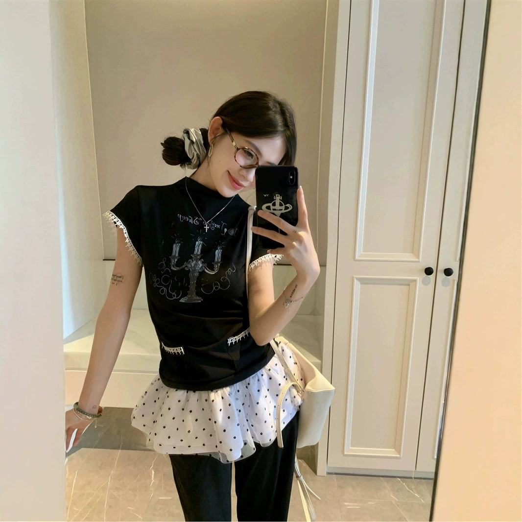 Спортивный балет ветреная точка пушистая юбка пушистая занавеска двухслойная кружевная занавеска для украшения юбки