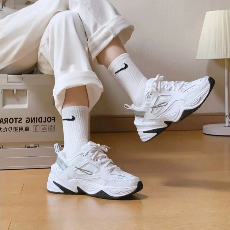 Обувь Putian, чистые оригинальные туфли для папы m2k, серебристые и белые мужские и женские пары, универсальные сетчатые амортизирующие повседневные спортивные кроссовки