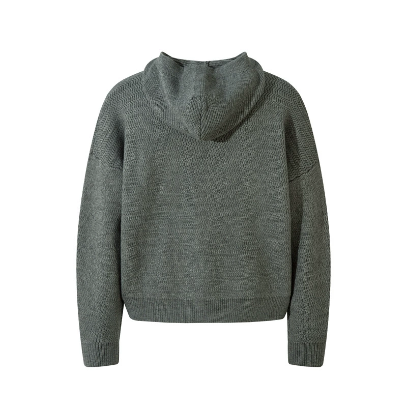 Куртка-хауди в стиле ZIP-up, вязанный японский стиль, унисекс повседневный, M–XL