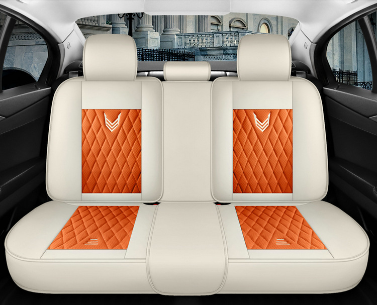 Cross-Border Full Leather Car Seat Covers, Universal Car Seat Cushions for All Seasons, Fully Enclosed Car Seat Cushions