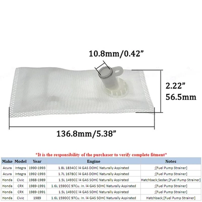 Filter/Filter 17040-S02-L01 Pt137 – Power supply, ignition system accessories