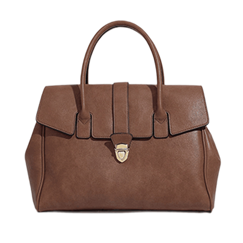 2025 New Retro Large Capacity Handheld Briefcase For Women, Vegetable-Tanned Cowhide Tote Bag, Business Commuter Handbag - Thumbnail 5
