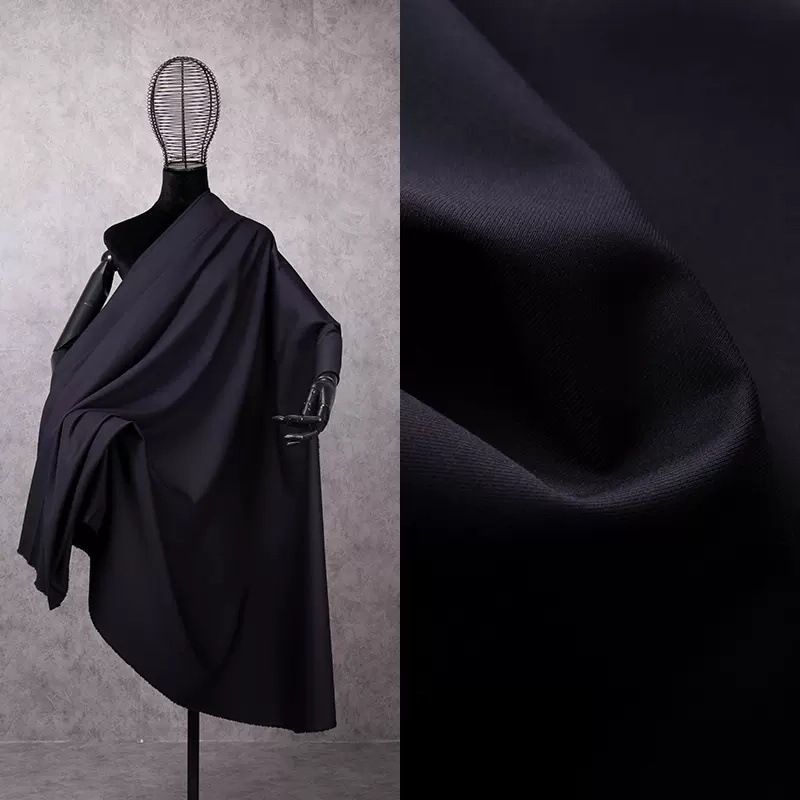High-End Black Suit Fabrics, Spring & Fall Men's and Women's Suits, Pants, Skirts, Beiji Professional Uniforms, Fashion Clothing Fabrics