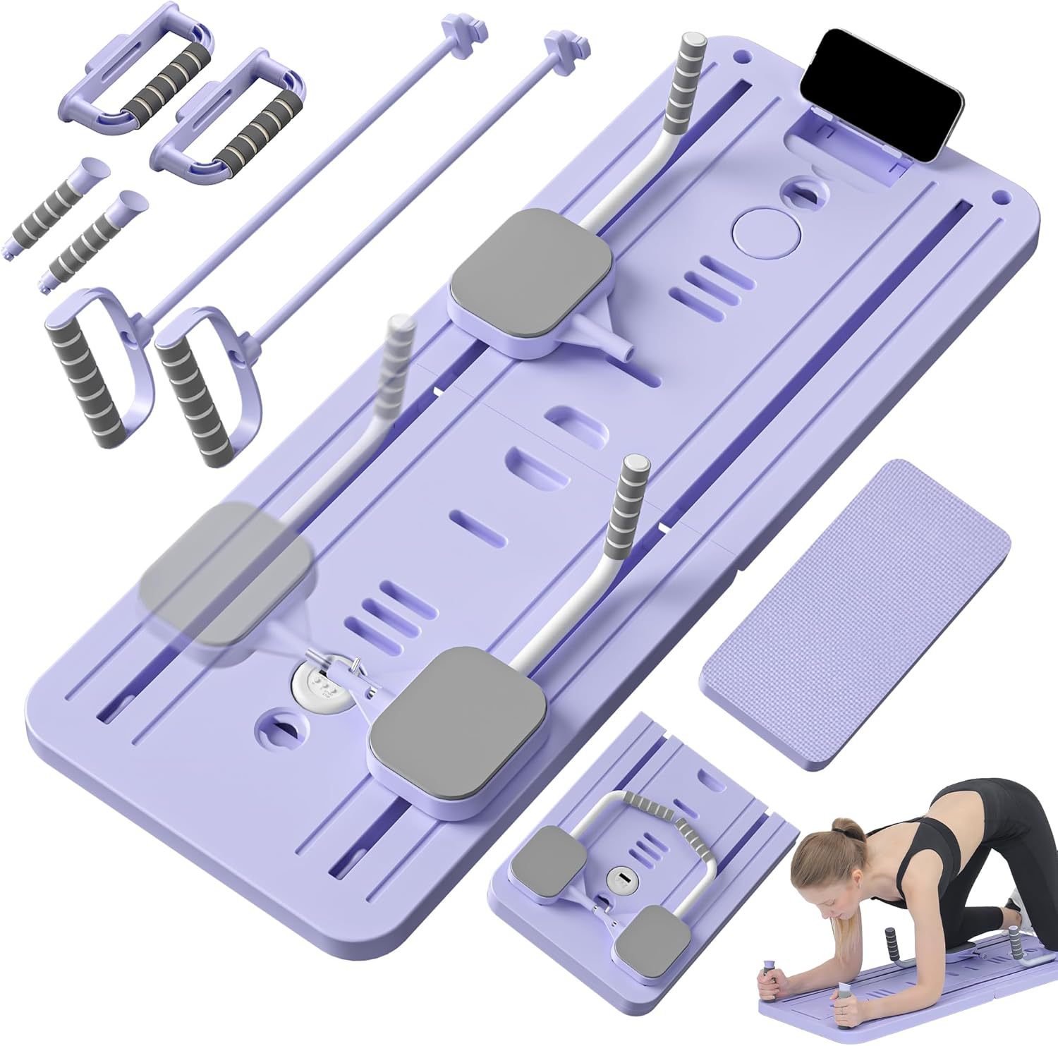 Multifuncional abdominal-building board 4 - in - 1 fitness board plegable Pilates abdominal-building board chest exercise board support