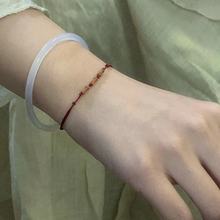 果泡  上岸橄榄核竹节复古红手绳爆款简约ins节节高升本命年红绳