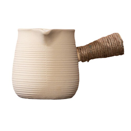 Ceramic side-handled teapot, anti-scalding stove, large-capacity dry boiling kettle, hot milk teapot, roasted tea can