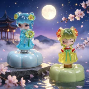 Luminous Flower Fairy Rotating Ornament for Car and Desktop, Rotatable Decorative Piece, Gift for Selling at Stalls, Wholesale Gifts