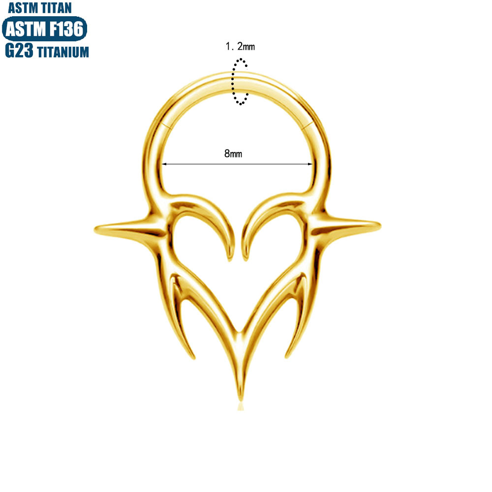 Silver pointed spike labret stud material detail